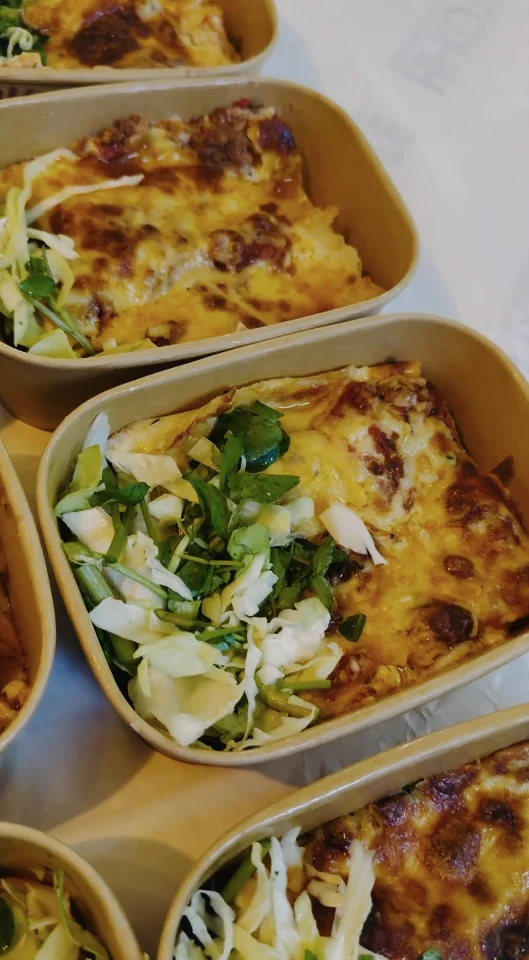Lasagne bœuf et salade