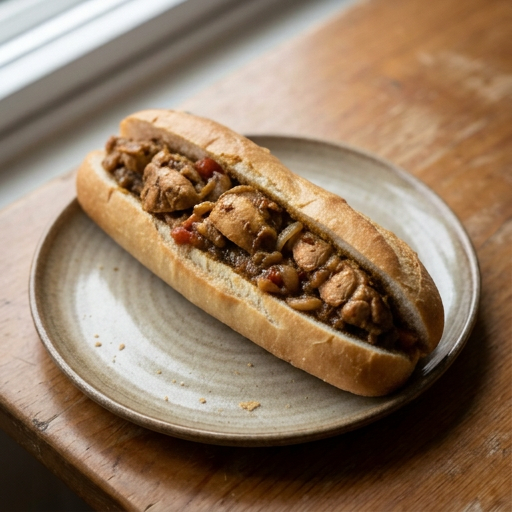 Pain fourré au salmi poulet