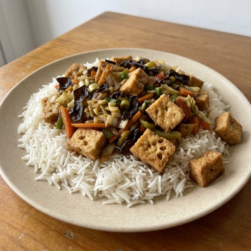 Chopsuey teokon et riz